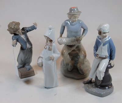 Lot 159 - A Lladro Spanish porcelain figure of a child,...