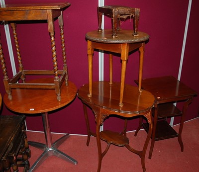 Lot 1157 - Occasional furniture to include; a pub table,...