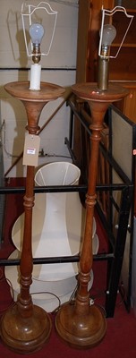 Lot 1166 - A pair of early 20th century turned walnut...