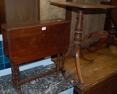 Lot 1172 - An Edwardian walnut Sutherland table; together...