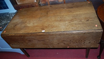 Lot 1175 - A 19th century provincial elm dropflap supper...