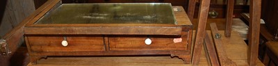 Lot 1176 - A faded mahogany small low occasional table;...