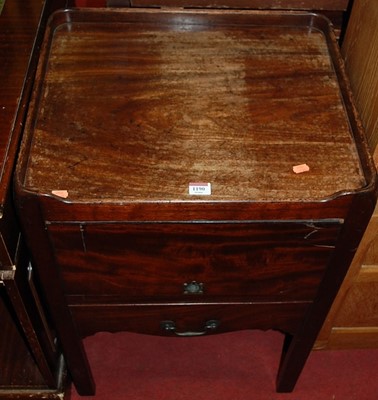 Lot 1190 - An early 19th century mahogany night commode,...