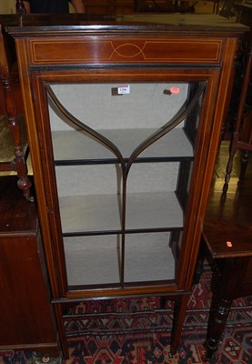 Lot 1206 - An Edwardian mahogany and boxwood strung...