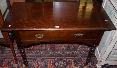 Lot 1208 - A late Victorian mahogany single drawer side...