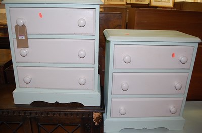 Lot 1238 - A pair of contemporary lime green and white...