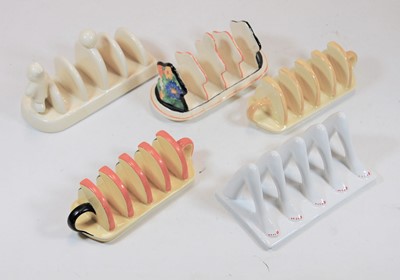 Lot 173 - An Art Deco Carltonware four-division toast...