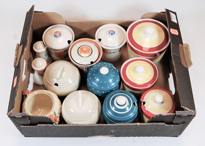 Lot 177 - A collection of assorted preserve jars, to...