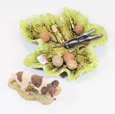 Lot 178 - A Bretby Art Pottery dish, in the form of a...