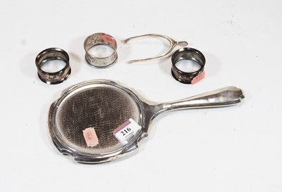 Lot 216 - A pair of late Victorian silver wishbone sugar...