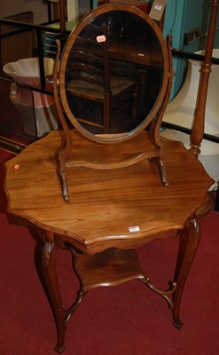 Lot 1262 - An Edwardian walnut shaped octagonal top...
