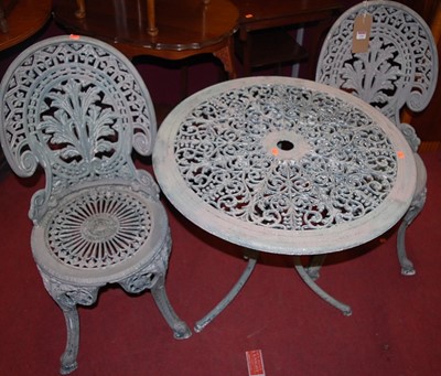 Lot 1265 - A distressed painted cast and pierced...