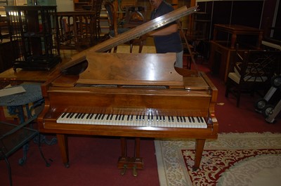 Lot 1275 - An early 20th century figured walnut cased...