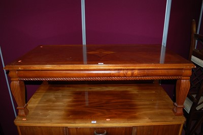 Lot 1276 - A reproduction mahogany rectangular low coffee...