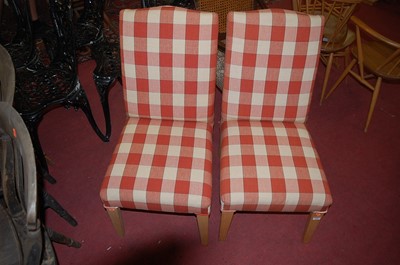 Lot 1282 - A pair of contemporary beech framed and...