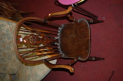 Lot 1288 - An early 20th century elm seat and beech...