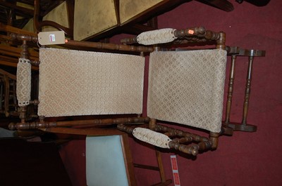 Lot 1303 - An early 20th century turned walnut American...
