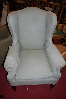 Lot 1310 - A circa 1900 mahogany framed and upholstered...