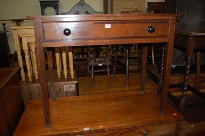 Lot 1323 - A 19th century provincial oak and mahogany...