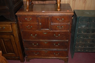Lot 1336 - An early 19th century provincial oak narrow...