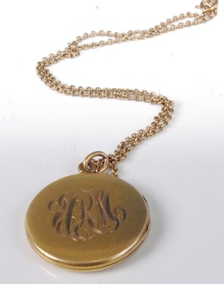 Lot 322 - A 9ct gold finelink neck chain; together with...