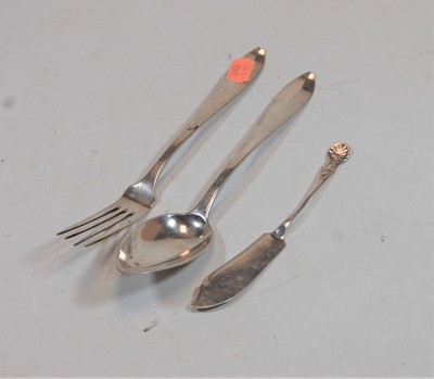 Lot 401 - A late 19th century continental white metal...