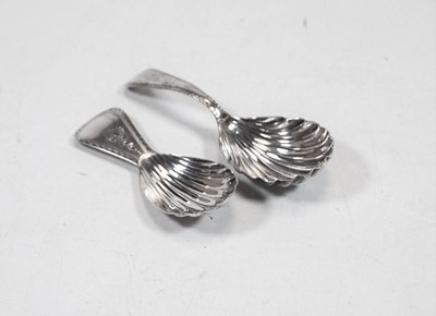 Lot 409 - A George IV silver caddy spoon, London 1826;...