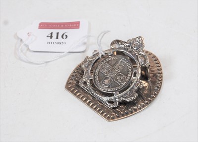 Lot 416 - A late Victorian silver and embossed letter...