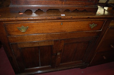 Lot 1344 - An early 19th century provincial oak double...