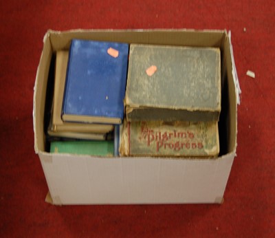 Lot 493 - A box of assorted volumes, to include Dickens,...