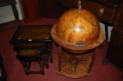Lot 1350 - A contemporary oak nest of three occasional...