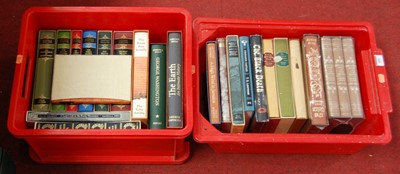 Lot 484 - Two boxes of Folio Society titles, some still...