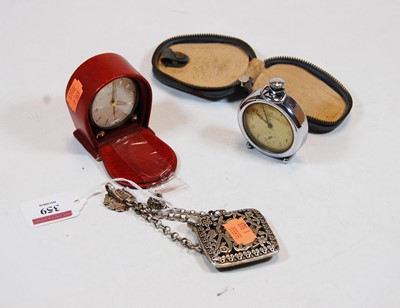 Lot 359 - A Chinese white metal scent bottle of pierced...