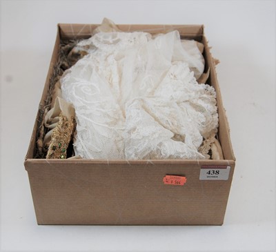 Lot 438 - A box of miscellaneous 19th century and later...