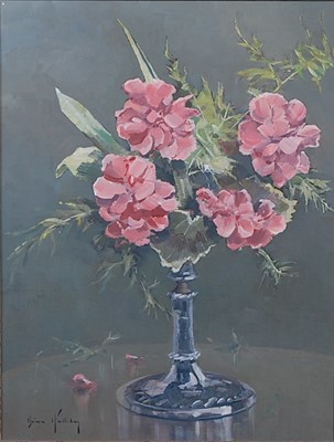 Lot 270 - Brian Halliday (1936-1994) - Still Life Pink...