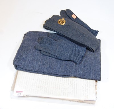 Lot 452 - A post WWII RAF serviceman's side cap,...