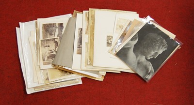 Lot 462 - A folio of 19th century and later photographic...