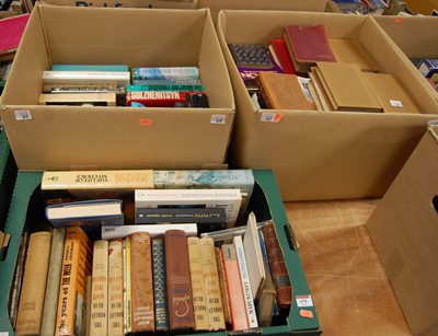 Lot 478 - Three boxes of miscellaneous books to include...