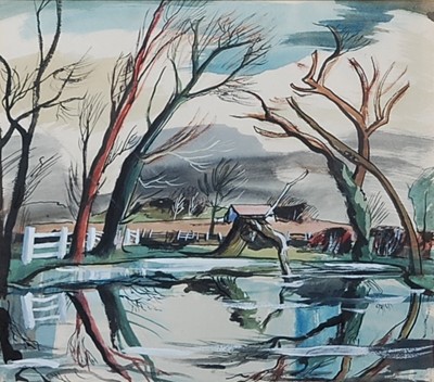 Lot 265 - Rowland Suddaby (1912-1972) - Winter Pond,...