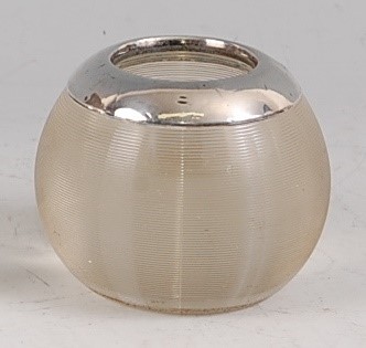 Lot 70 - An early 20th century silver mounted and clear...
