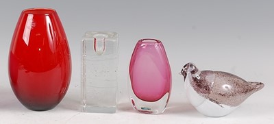Lot 60 - Peter Sparrer for Holmegaard - a red art glass...