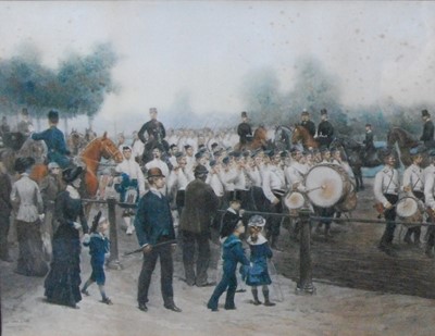Lot 1452 - *Edouard Detaille (1848-1912) - Marching flute...