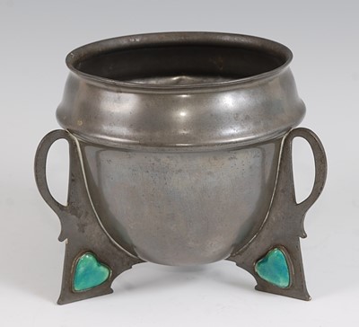 Lot 146 - An Art Nouveau pewter jardiniere, possibly by...