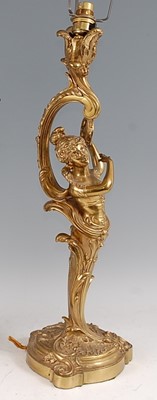 Lot 1317 - A large circa 1900 French gilt bronze Rococo...