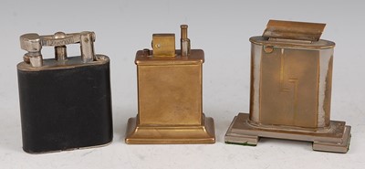 Lot 198 - An early 20th century Dunhill chromed metal...