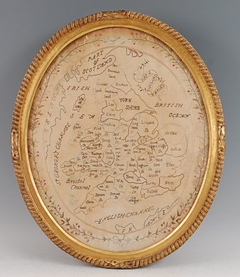 Lot 1293 - An early 19th century needlework sampler...