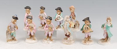 Lot 1078 - An assembled Dresden porcelain ten-piece...