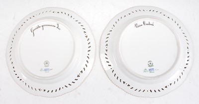 Lot 1080 - A set of twelve Royal Copenhagen porcelain...