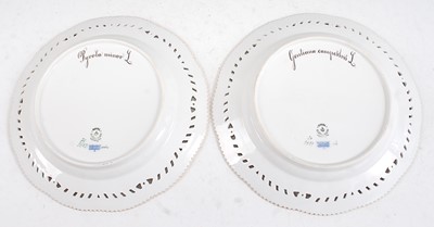 Lot 1080 - A set of twelve Royal Copenhagen porcelain...