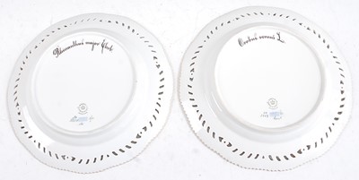 Lot 1080 - A set of twelve Royal Copenhagen porcelain...
